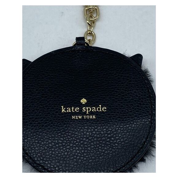 Kate Spade New York Cat Pouf Keychain EUC - Picture 6 of 10